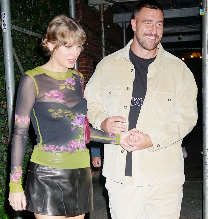 Taylor Swift y su novio Travis Kelce
