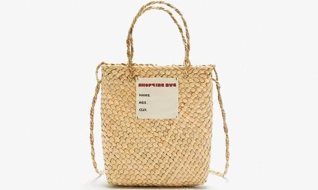 12 bolsos de rafia mini raffia tote bag de zara