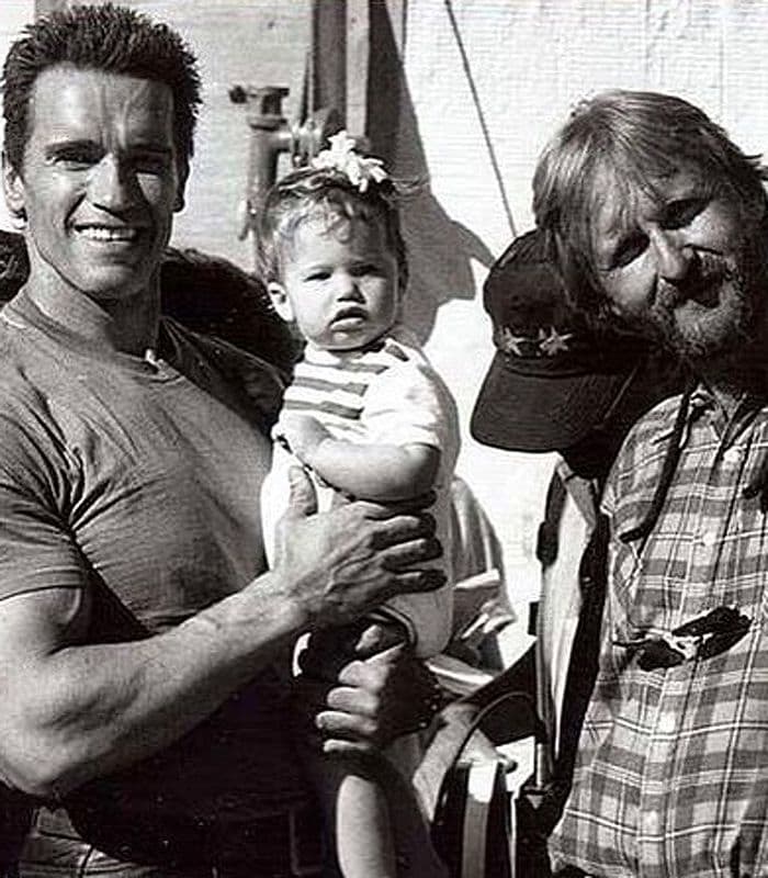 Arnold Schwarzenegger con su hija