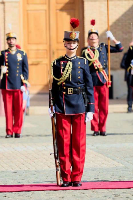 La princesa de Asturias en la Jura de bandera