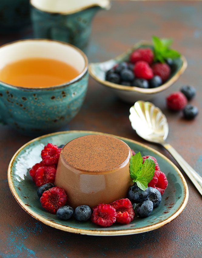 receta postres cafe flan helado chocolate