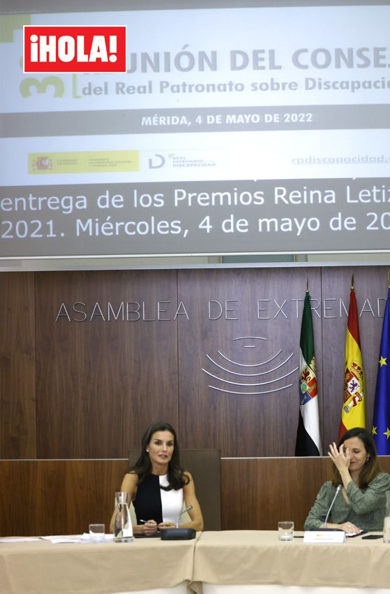 Doña Letizia en la Asamblea de Extremadura