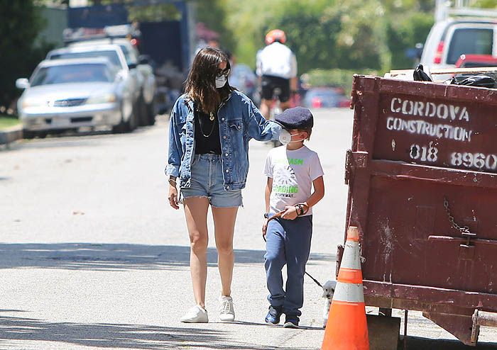 Ana de Armas, con el hijo pequeño de Ben Affleck