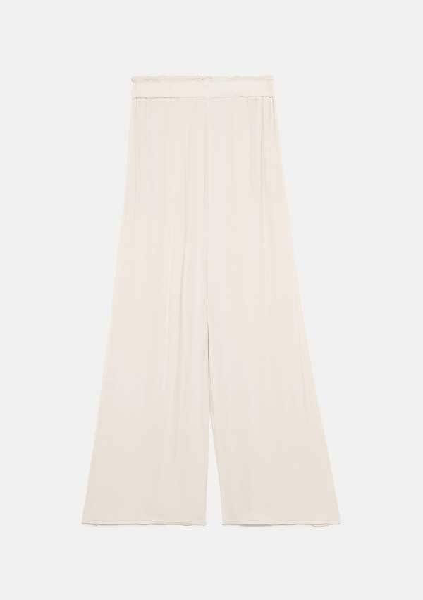 zara pantalones blancos