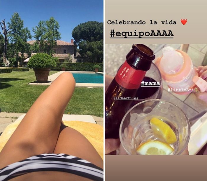 Ariadne Artiles inaugura sus vacaciones con esta simpática foto de su hija