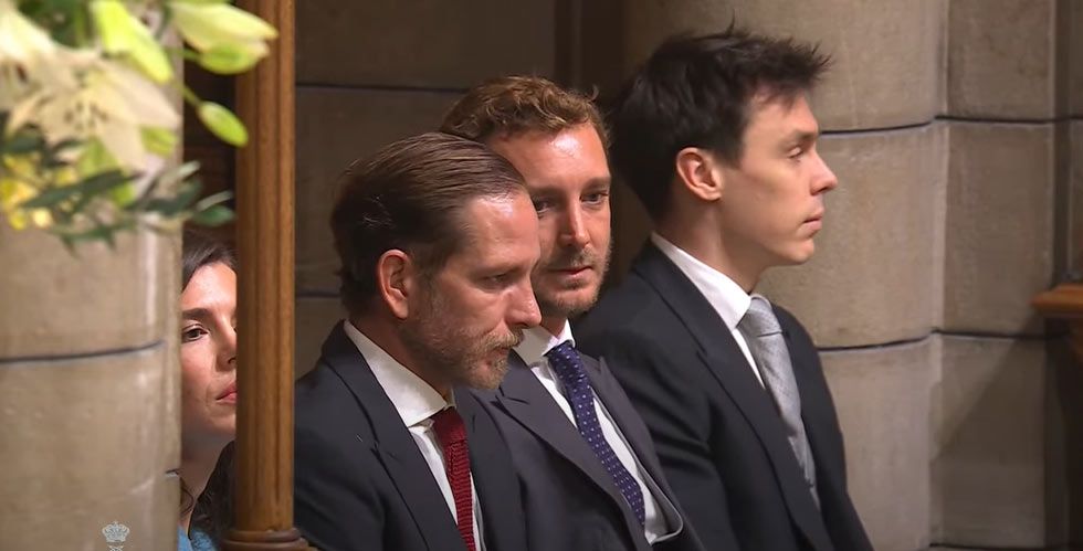 Daniel Ducruet, Pierre Casiraghi, Andrea Casiraghi y Carlota Casiraghi en el Día Nacional de Mónaco 