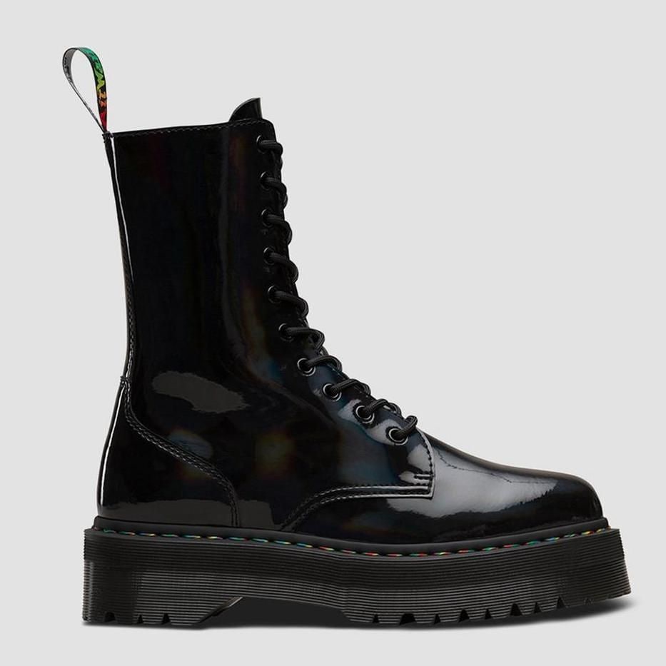black rainbow jadon combat boots de dr martens