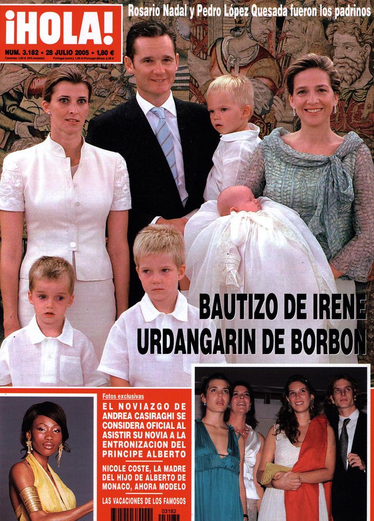 PORTADAS HOLA INFANTA CRISTINA E IÑAKI URDANGARIN