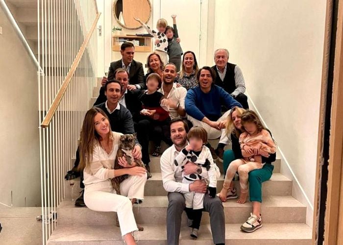 Mario Suárez y su familia
