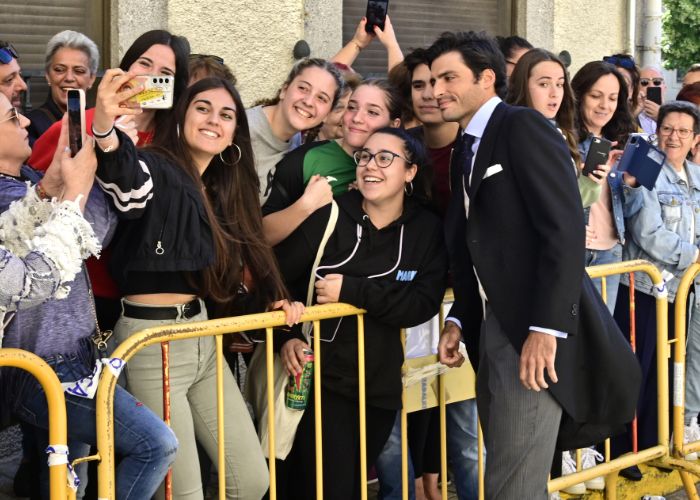 Carlos Sainz Jr. en la boda de su hermana Blanca Sainz