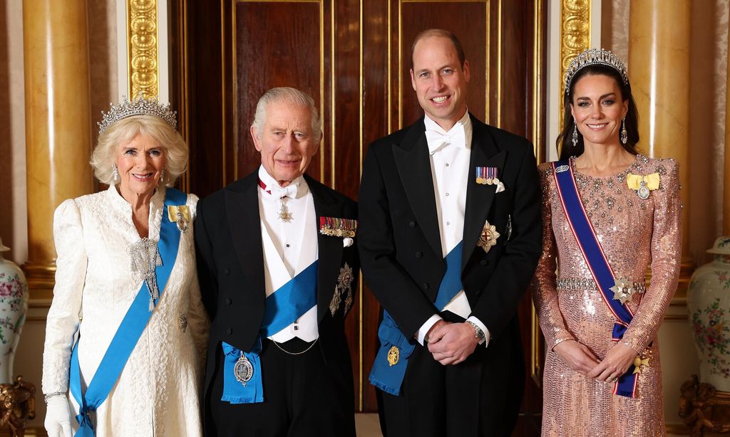 The King, Queen and Prince and Princess of Wales attended the annual Diplomatic Reception on Dec. 5