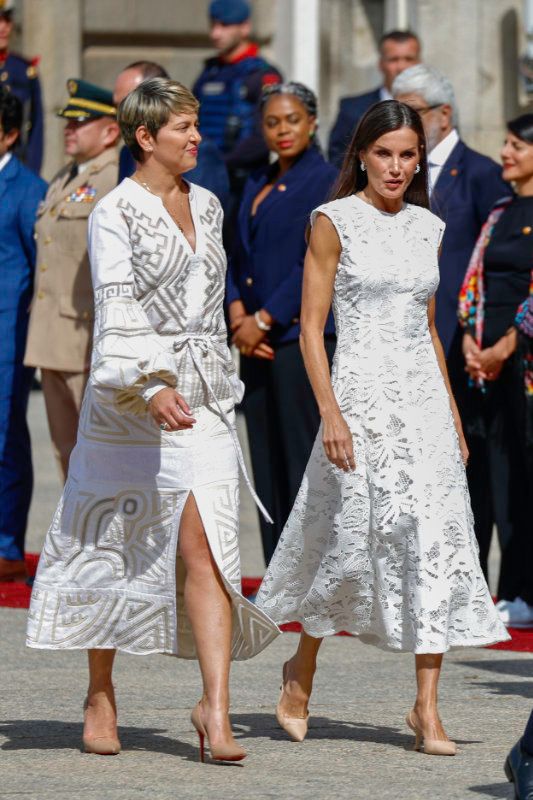 La reina Letizia con Verónica Alcocer