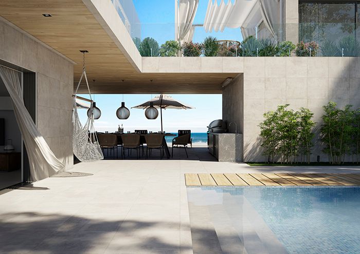 Guía para crear el comedor exterior perfecto para verano con Porcelanosa