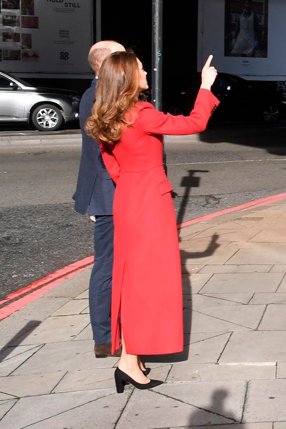 Kate Middleton con abrigo de Alexander McQueen