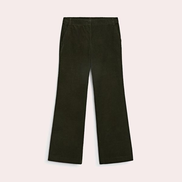 Pantalón pana flare 100% algodón massimo dutti