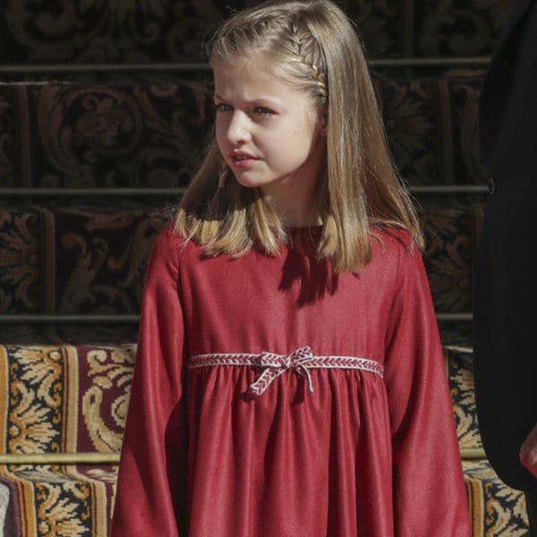 ​La Princesa Leonor, durante el acto de apertura de las Cortes