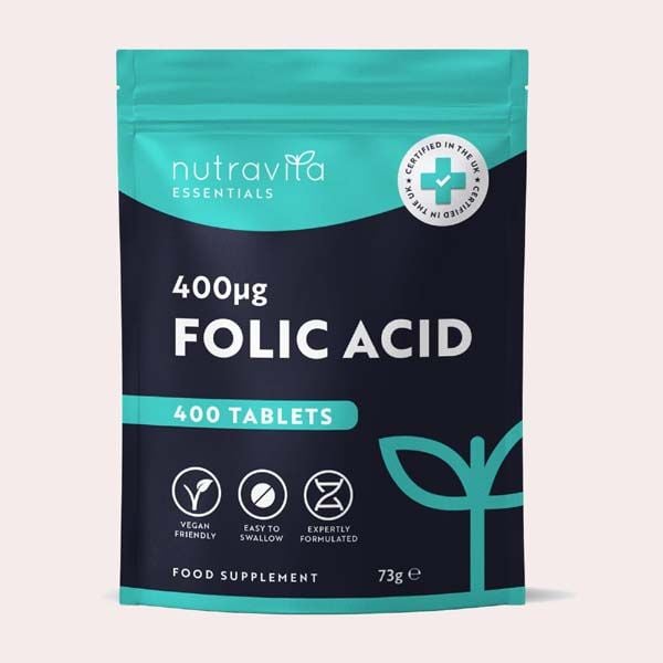 Ácido Fólico 400 mcg de Nutravita