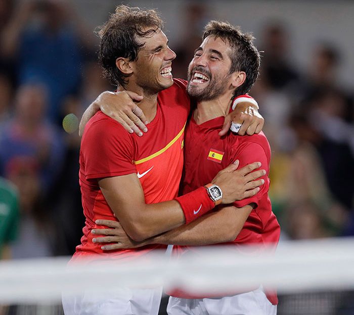 Rafa Nadal y Marc López