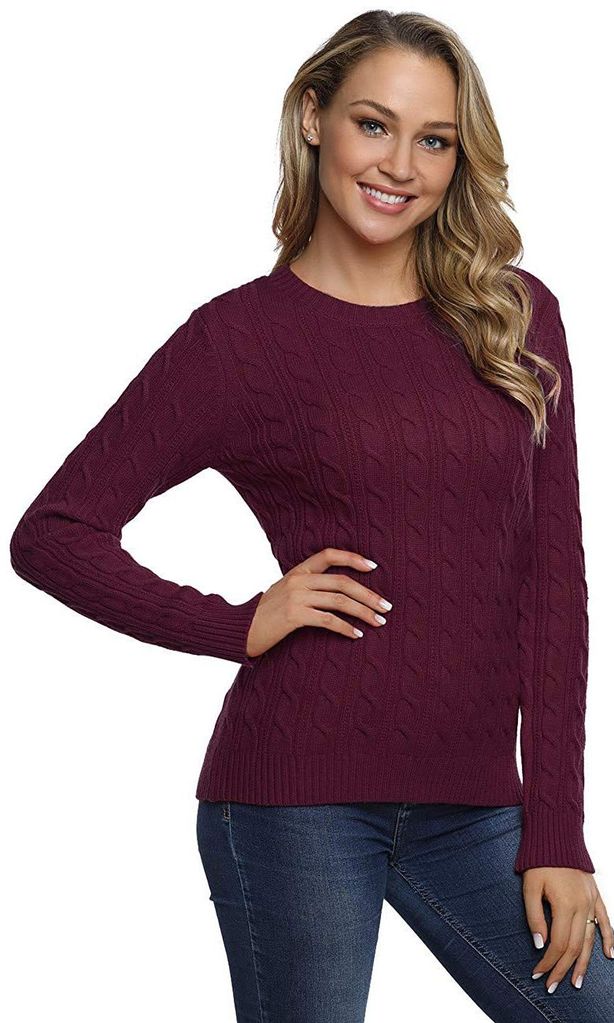 Cable knit pullover sweater de Lynz Pure