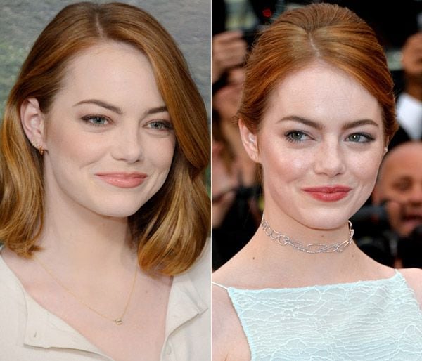 Emma Stone siempre apuesta por la naturalidad para potenciar sus rasgos, aunque desde que se cortó la melena es cierto que suele 'jugar' más con su pelo, desde recogidos más elaborados a moños informales, pasando por semirrecogidos, ondas al agua...
