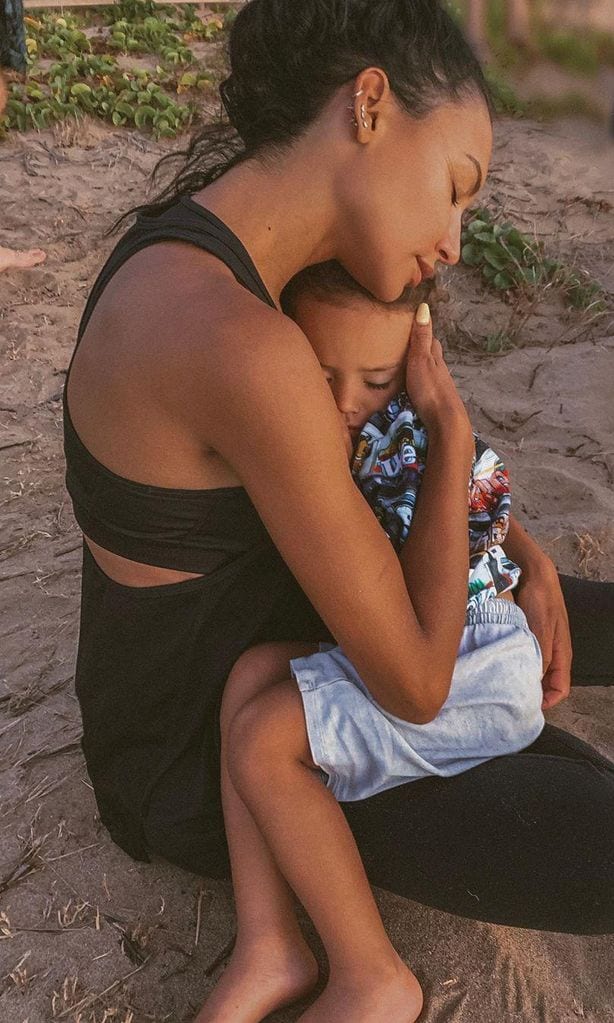 Naya Rivera y su hijo