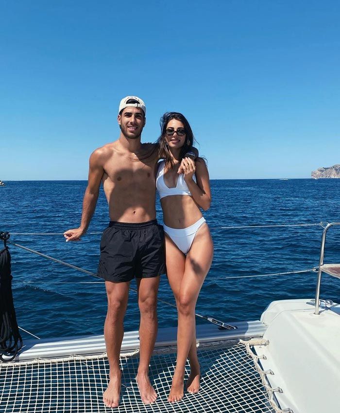 Marco Asensio y Sandra Garal