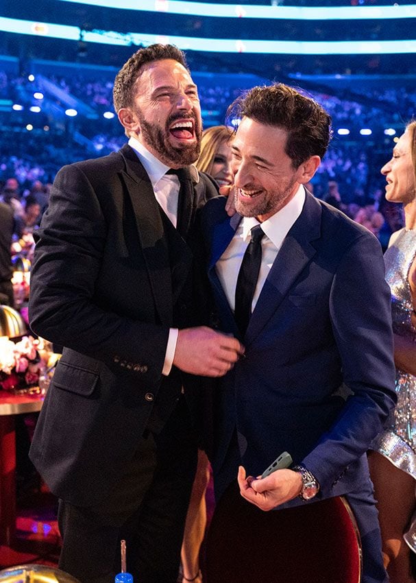 Ben Affleck divirtiéndose con Adrien Brody