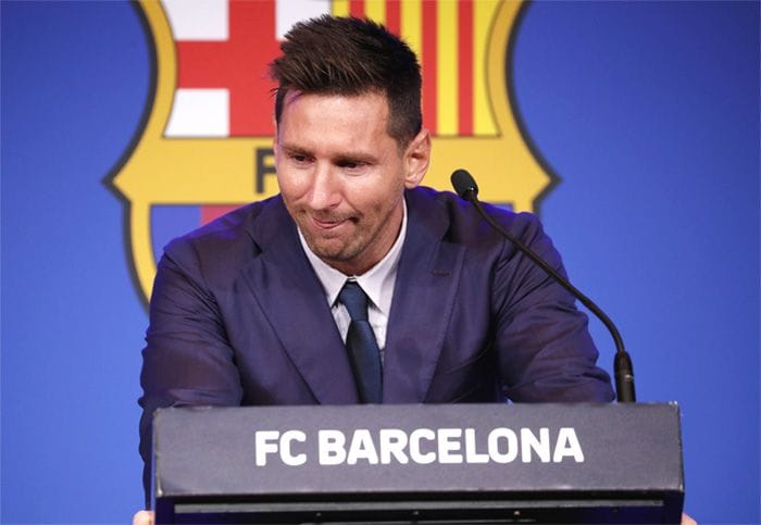 Rueda de prensa de despedida de Leo Messi