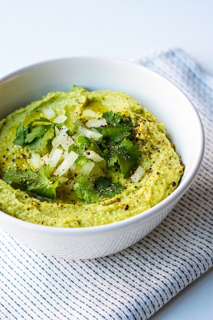 Guacamole con brócoli