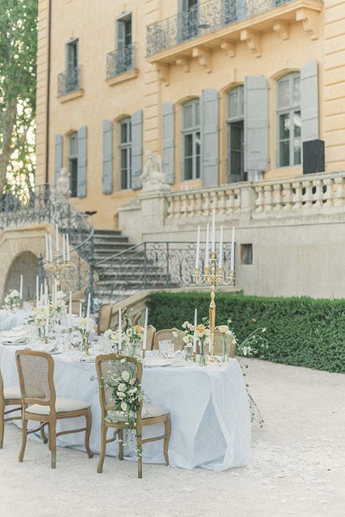 Decoración de boda romántica