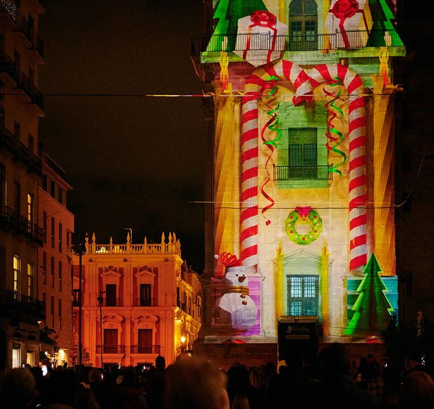 molina lario centrocatedral videomapping xmas 4