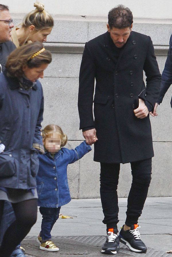 Diego Pablo Simeone y su hija Francesca