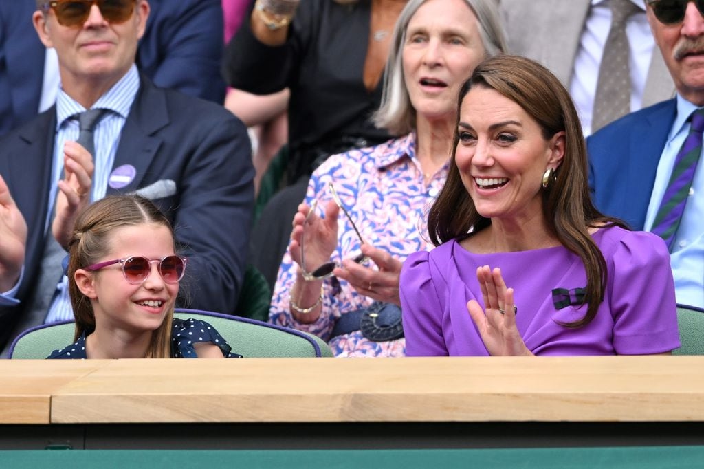 Kate Middleton y la princesa Charlotte. Final Wimbledon 2024