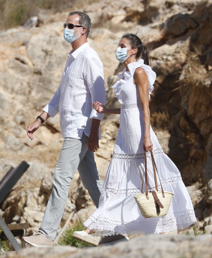 Reina Letizia, vestido blanco Ibiza