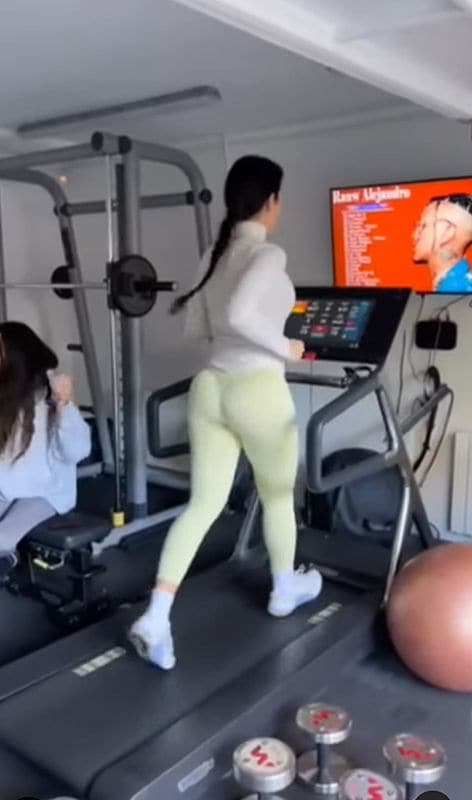 Georgina Rodríguez entrenando