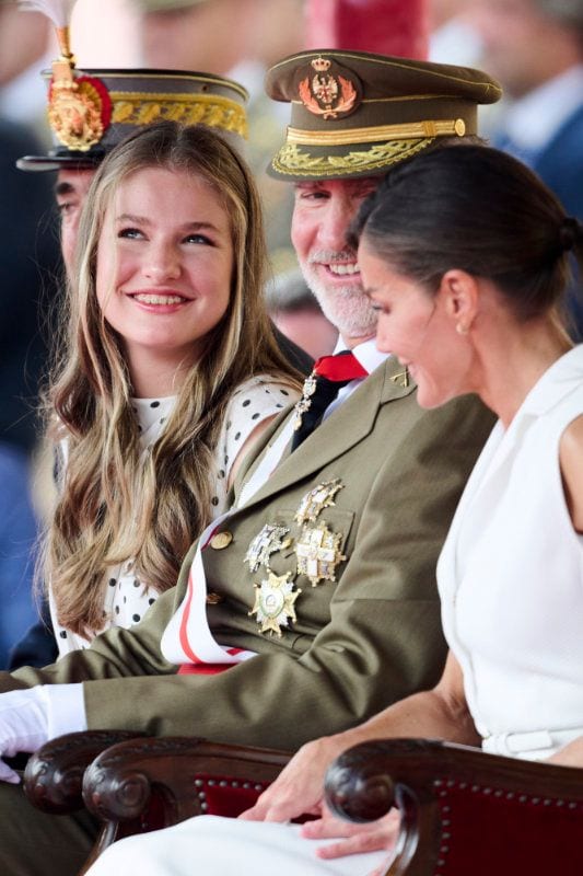 Los reyes con la princesa Leonor 