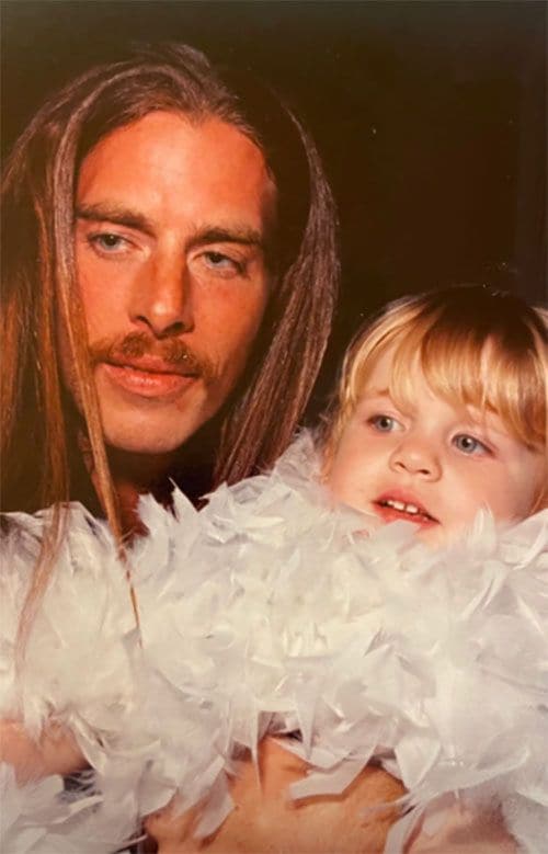 John Gilbert Getty con su hija Ivy