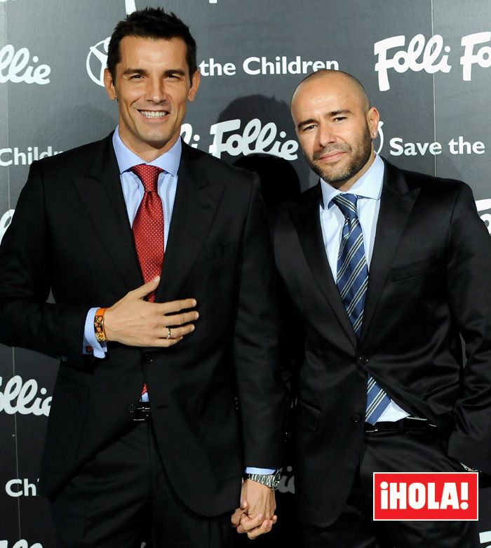 Jesús Vázquez y su marido Roberto