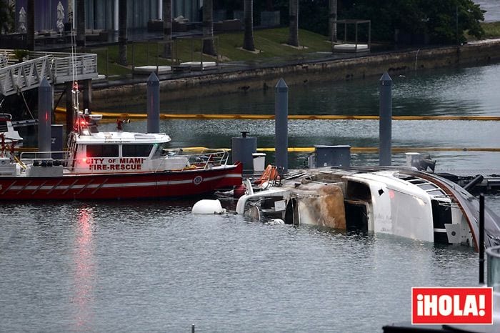 Arde el yate de Marc Anthony en Miami