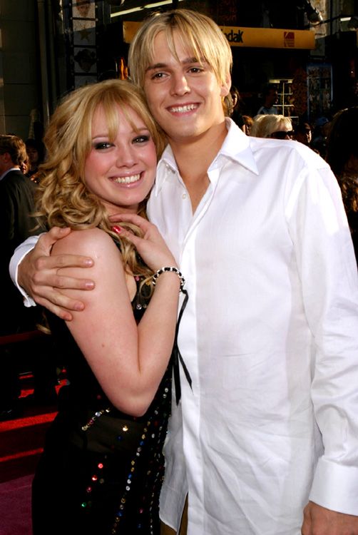 Aaron Carter y Hilary Duff