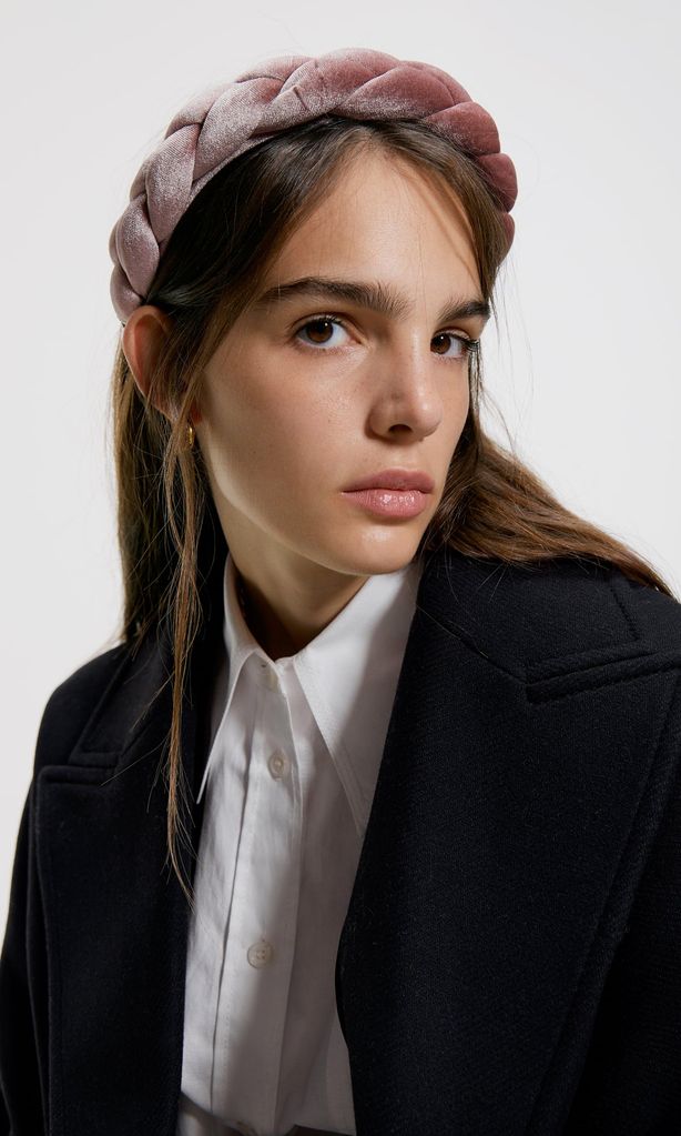 headband de terciopelo de zara