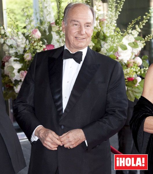 El Aga Khan a su llegada al 40 cumpleaños de Máxima de Holanda
