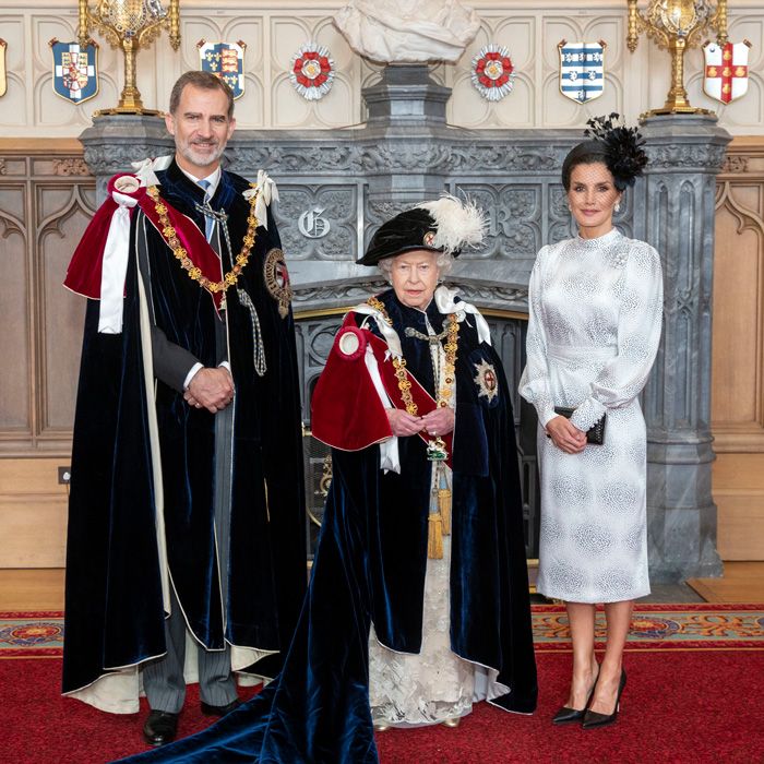 El rey Felipe y la reina Letizia en la Orden de la Jarretera