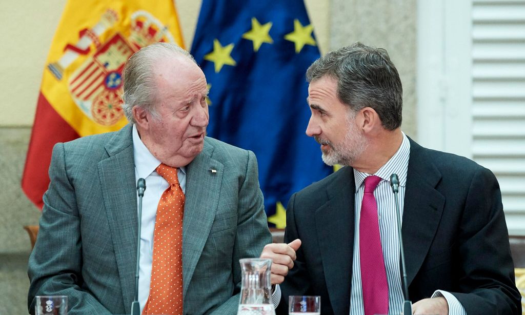 Rey Felipe y Don Juan Carlos de España