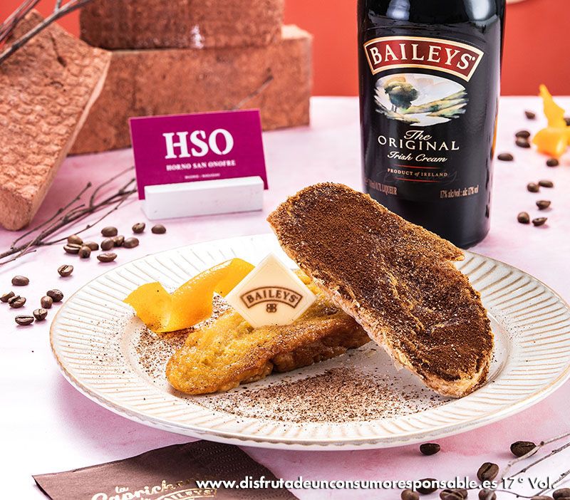 Torrija es el Horno de San Onofre con Baileys