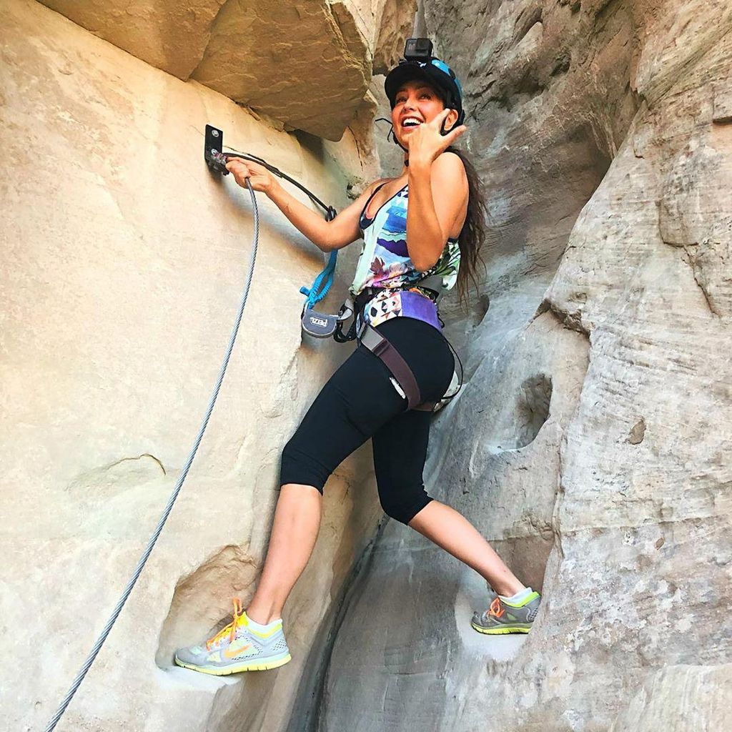 La escalada es uno de los deportes favoritos de Thalía