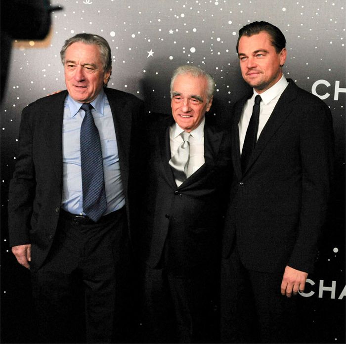 Robert de Niro, Martin Scorsese y Leonardo DiCaprio