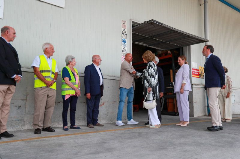 Reina Sofía en el Banco de Alimentos de Mallorca