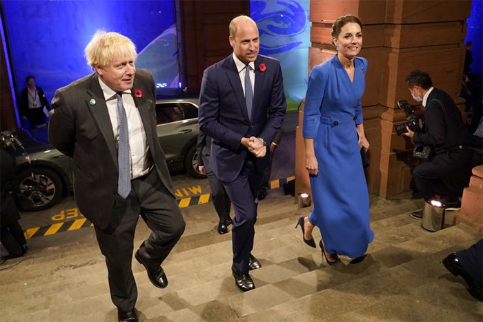 Boris Johnson y los duques de Cambridge