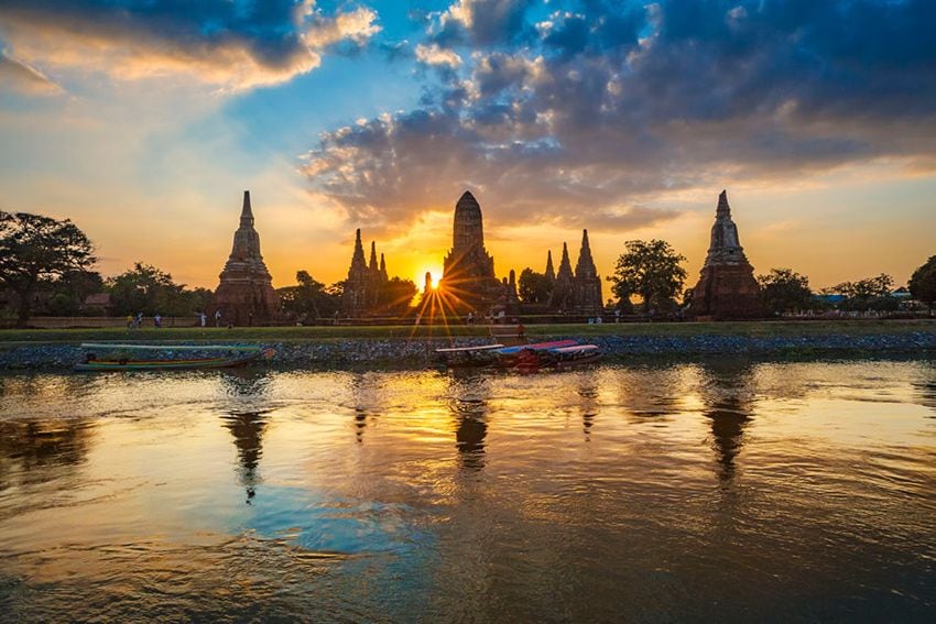 Templo del Wat Chaiwatthanaram, Tailandia